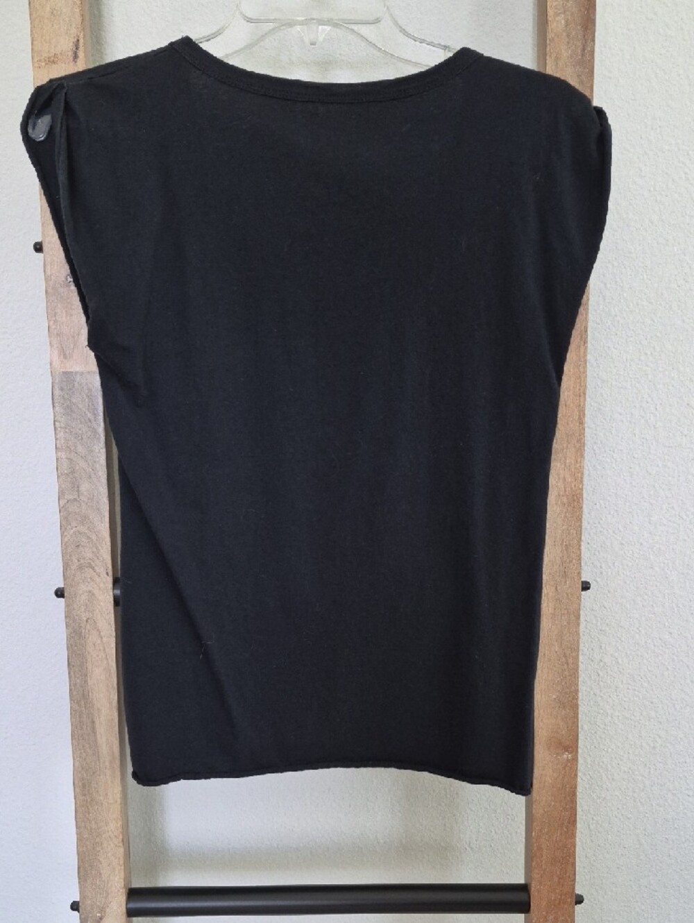 David Bowie Black Graphic Band Sleeveless Tee - Picture 6 of 8